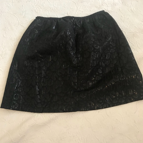 Shiny black leopard skirt - Picture 4 of 5